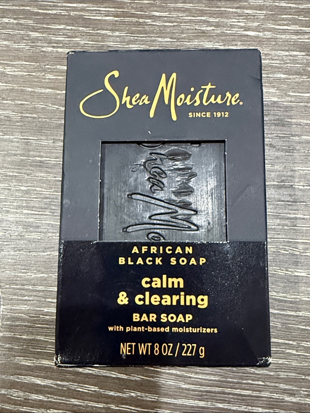 NWT Shea Moisture African Black Soap calm & clearing Bar soap